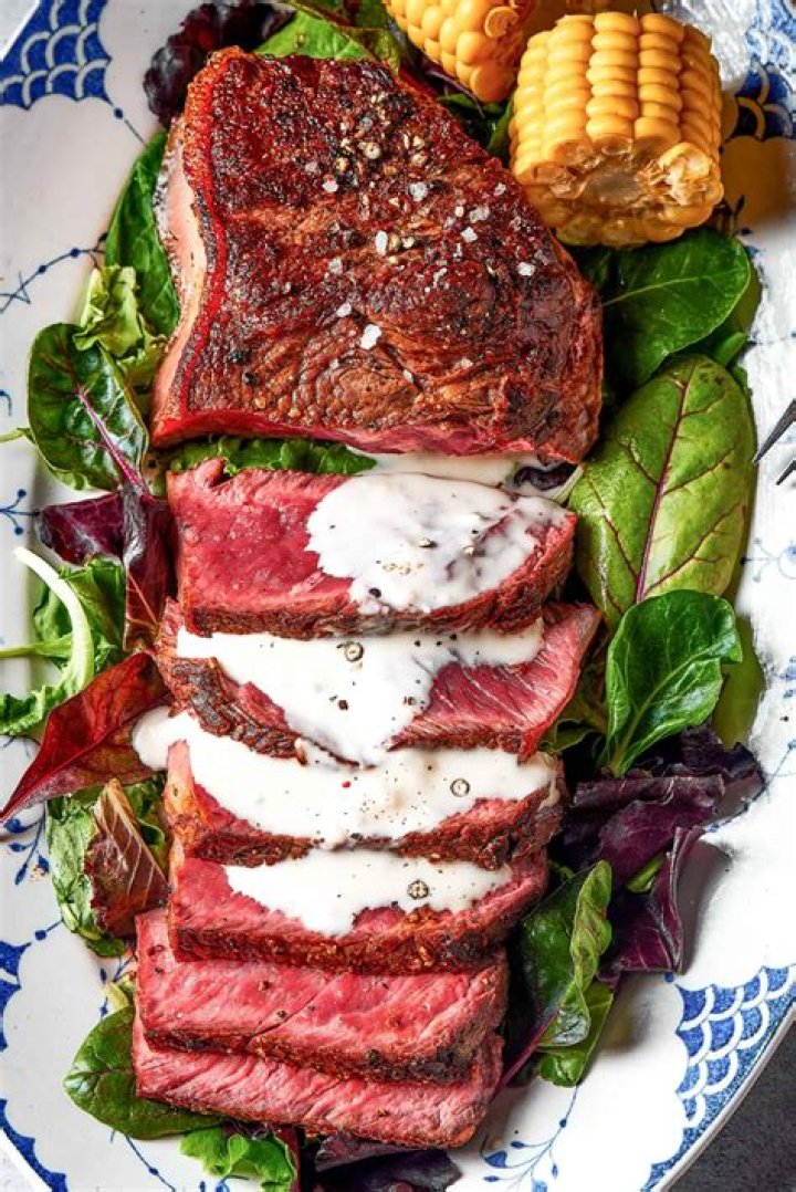 How do you make rare blue steak?