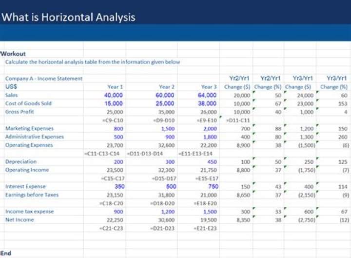 How do you perform a vertical analysis?