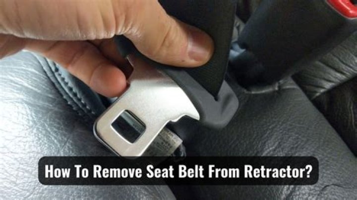 How do you remove seat belt retractor?