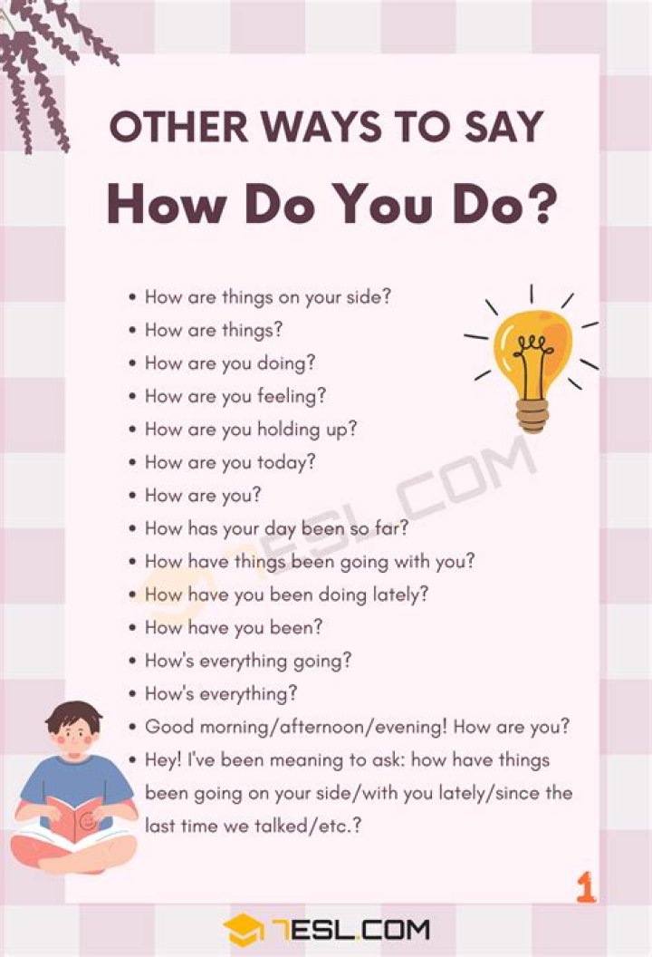 How do you reply what are you doing today?