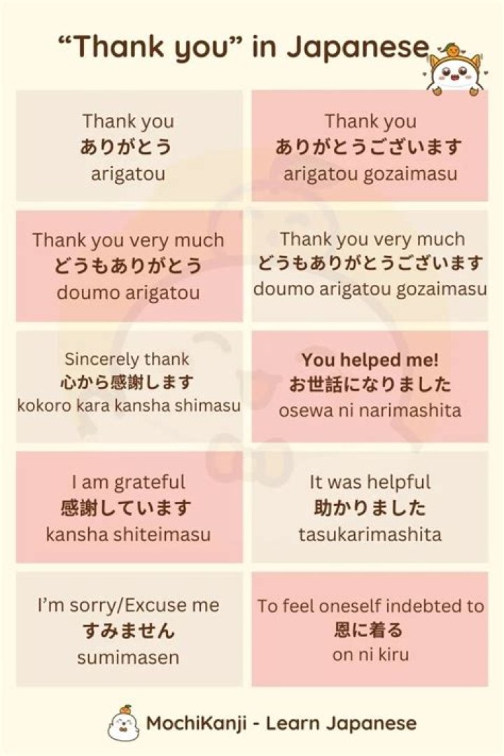 How do you thank information?