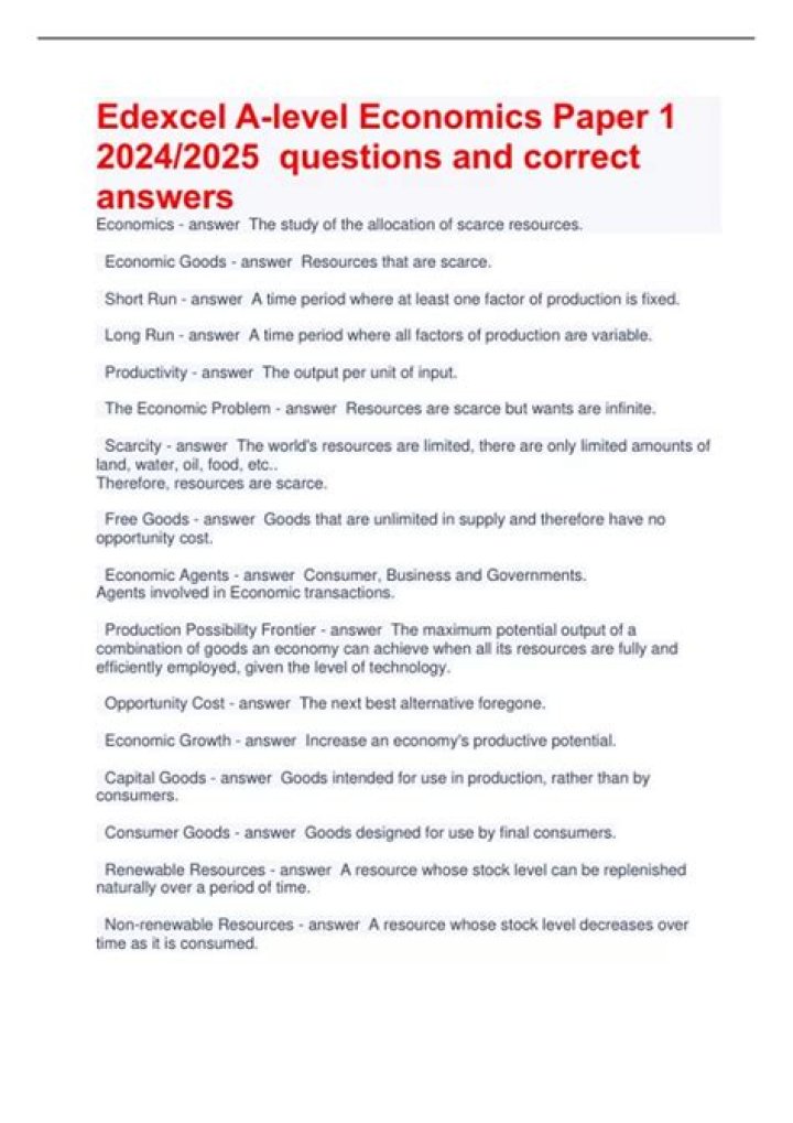 How do you write economics answer?