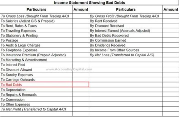 How does bad debt expense affect the income statement?