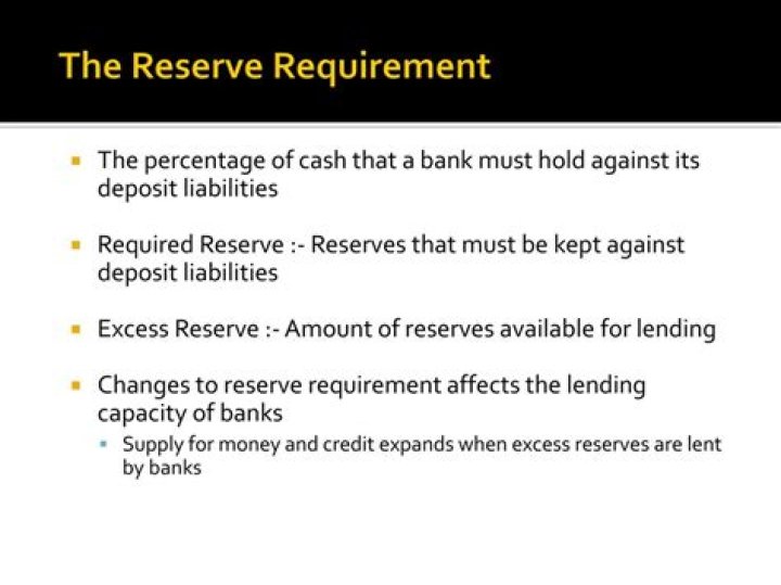 How does reserve requirement affect money supply?