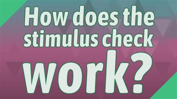 How does the stimulus check work?