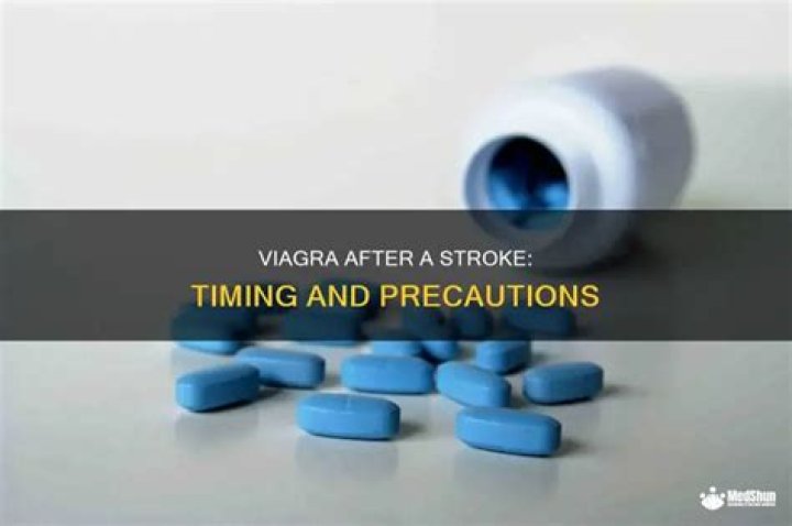 How long after a stroke can you take Viagra?
