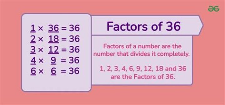 How many factors a number 36 has?
