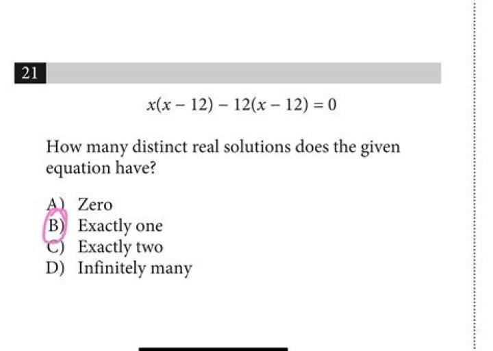 How many solutions does the equation 4×2 4x 1 0 have?