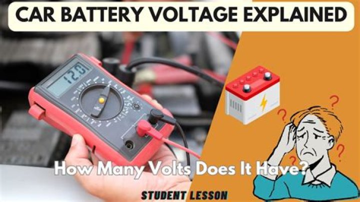 How many volts is a generator battery?