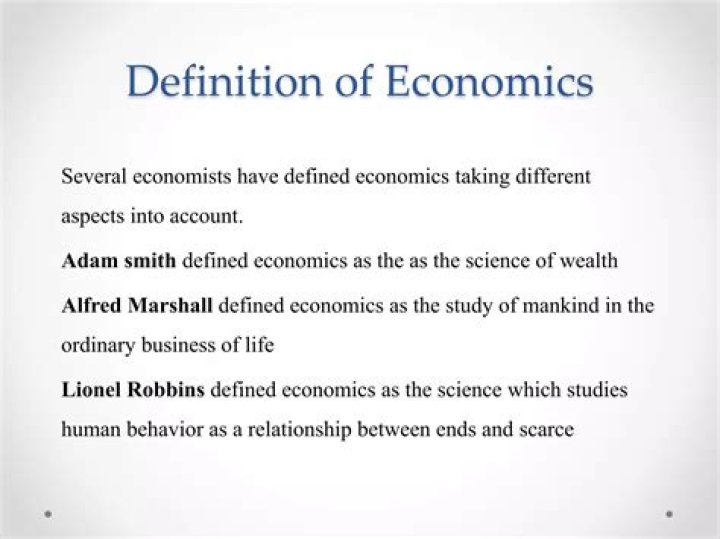 How Marshall defined the economics as?
