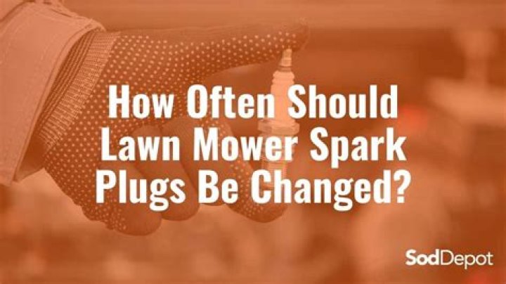How often should lawn mower spark plugs be changed?