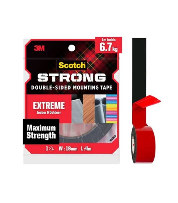 How strong is Scotch double-sided tape?