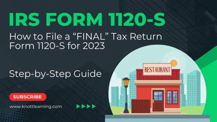 How to file a final return for 1120s Corporation?