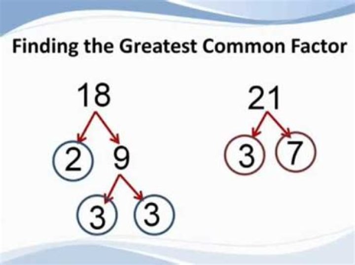 How to find the greatest common factor between numbers?