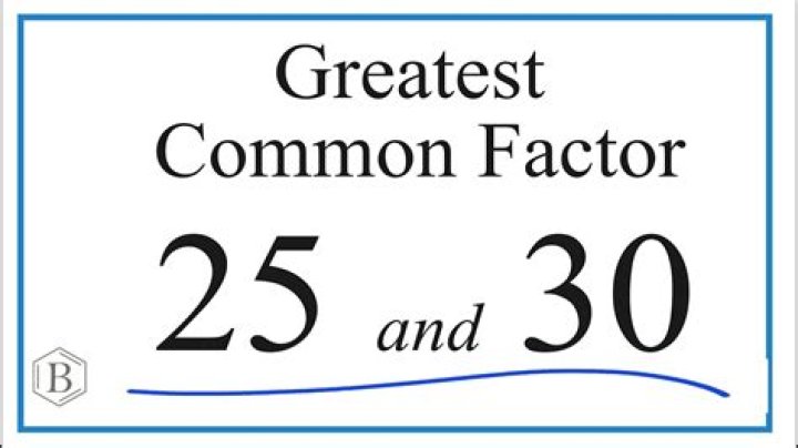Is 2 a common factor of 30 and why?