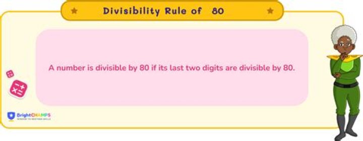 Is 80 divisible by 9 yes or no?