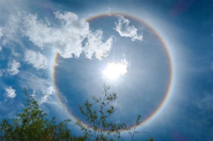 Is a sun halo a rainbow?