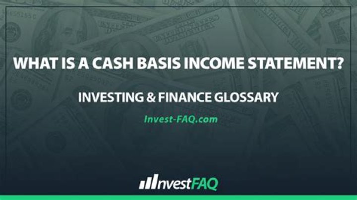 Is cash basis an income statement?