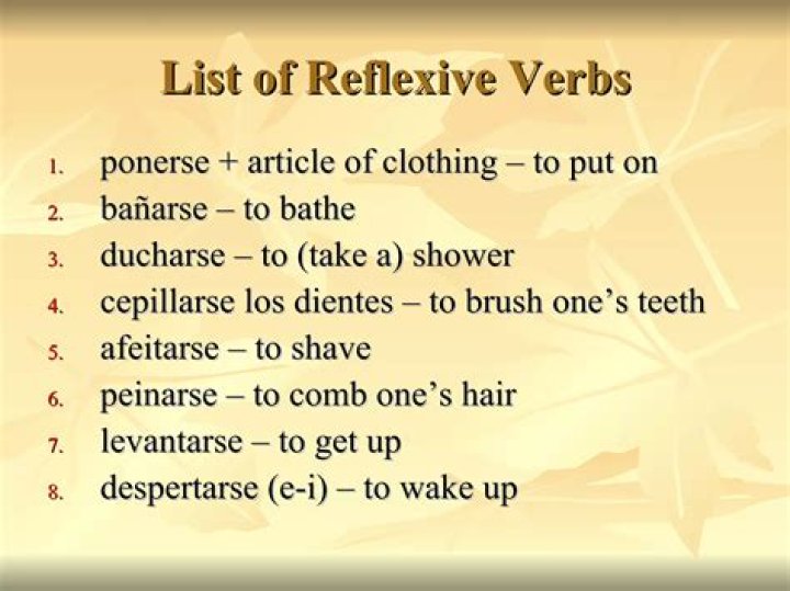 Is Cepillarse reflexive?
