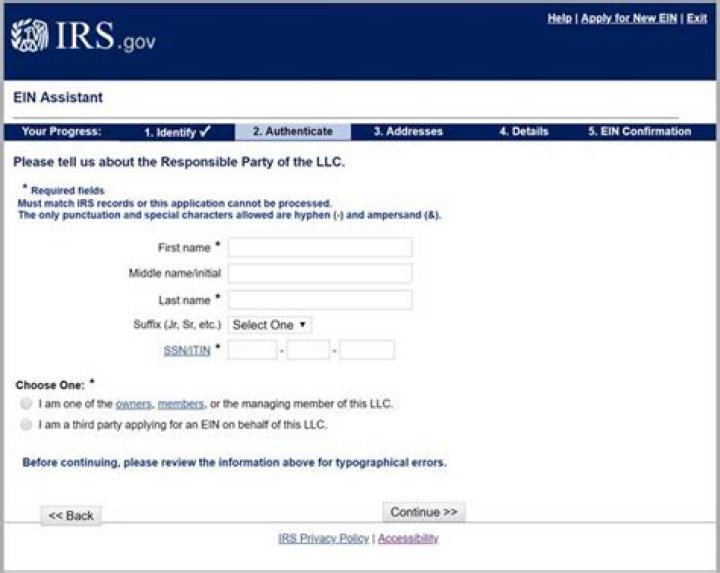 Is IRS EIN website down?