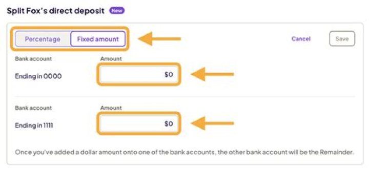 Is it possible to split direct deposit?
