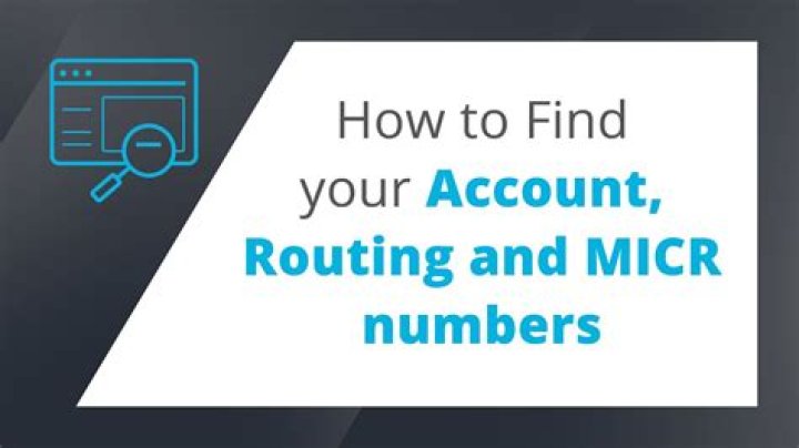 Is MICR my routing number?