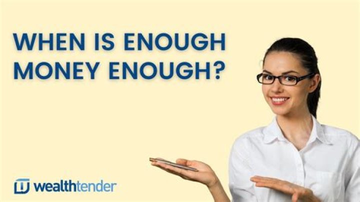 Is money enough to be happy?