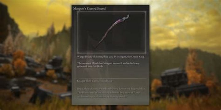 Is Morgott's cursed sword good?