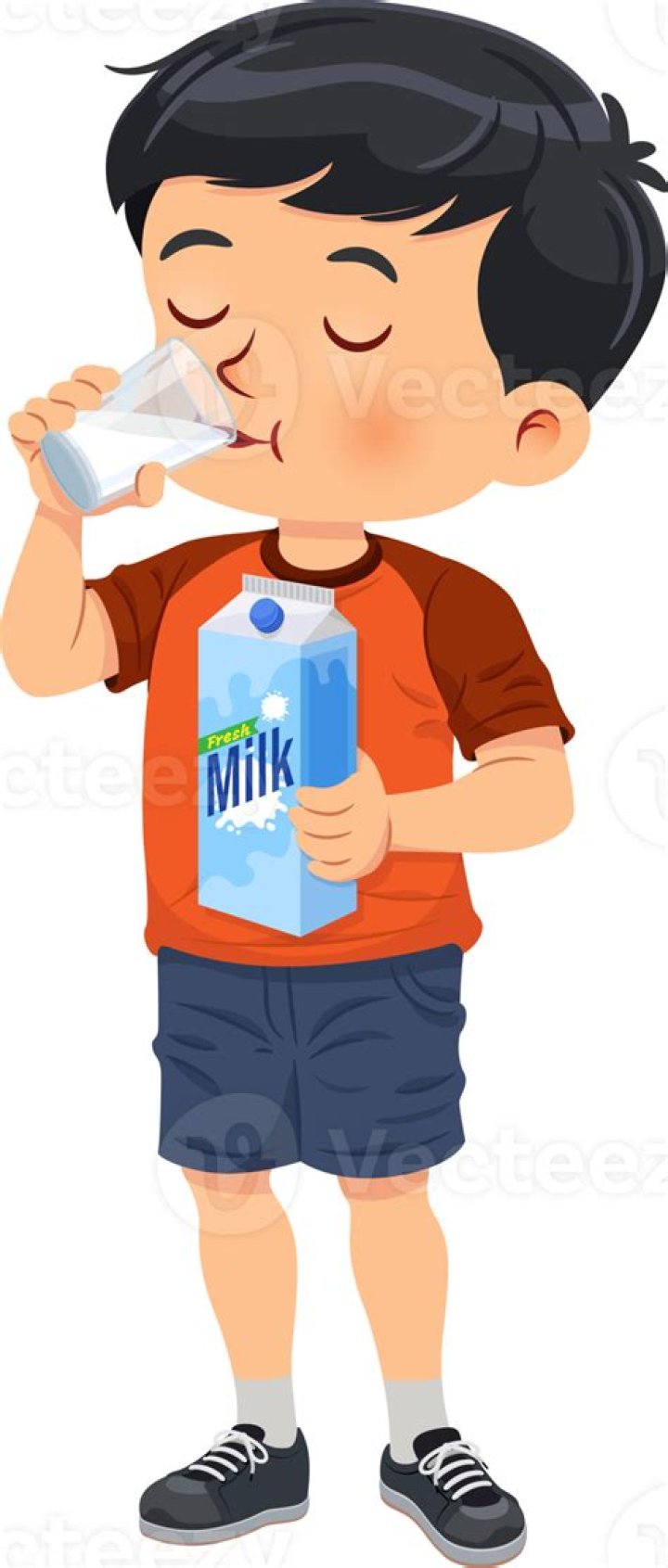 Is Nandi drinking milk?