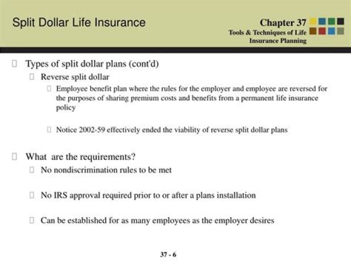 Is split dollar plan a retirement plan?