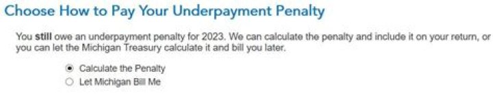 Is there interest on underpayment penalty?