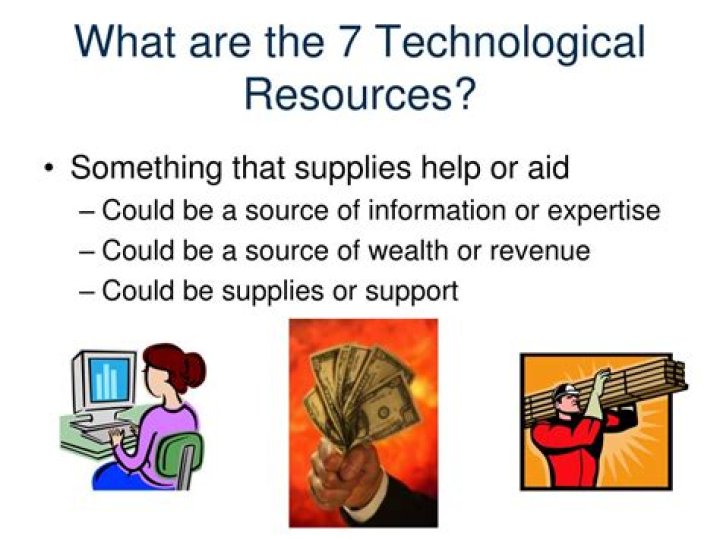 What are the 7 technological resources?