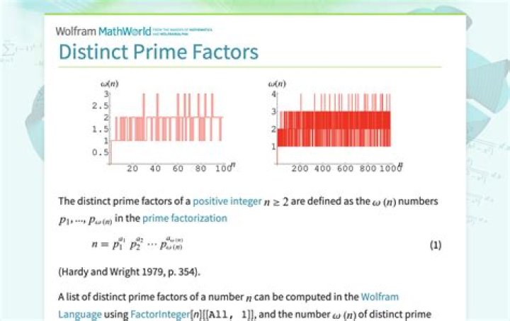 What are the distinct prime factors?