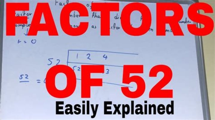 What are the factors 52?