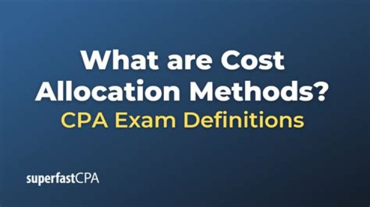 What are the UNICAP cost allocation methods?