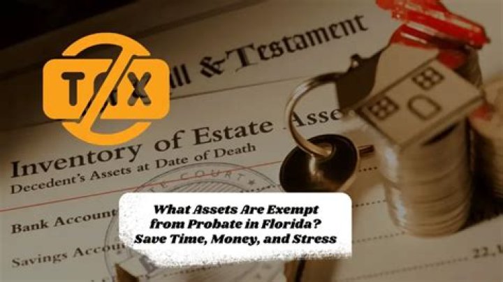 What assets are exempt from probate in Florida?