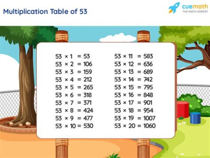 What can go into 53?