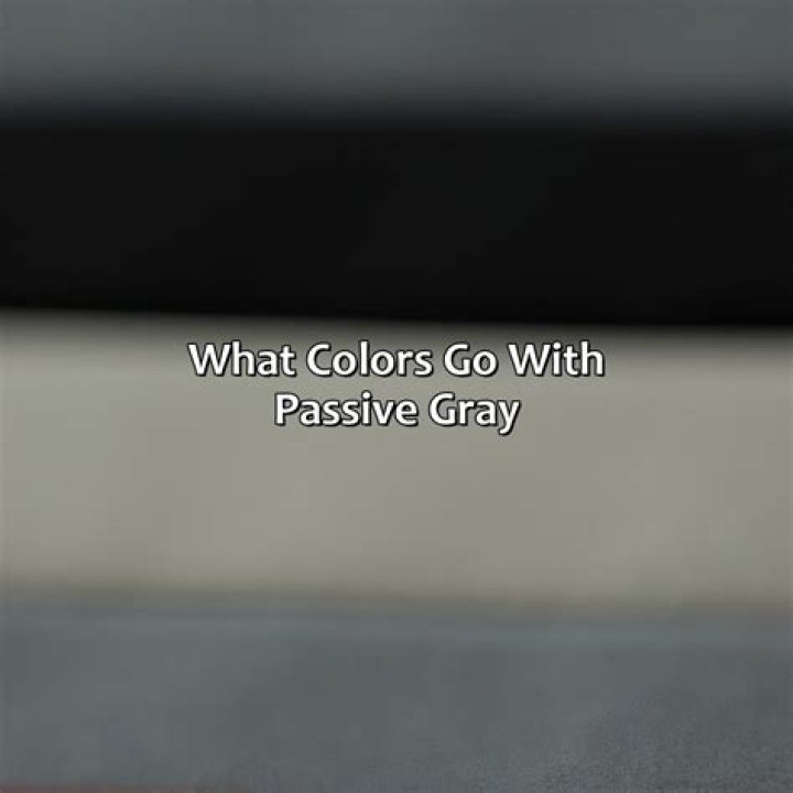 What colors go with passive gray?
