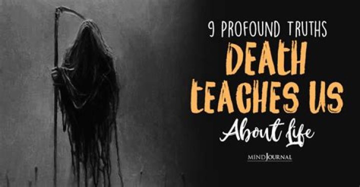 What death teaches us about life?