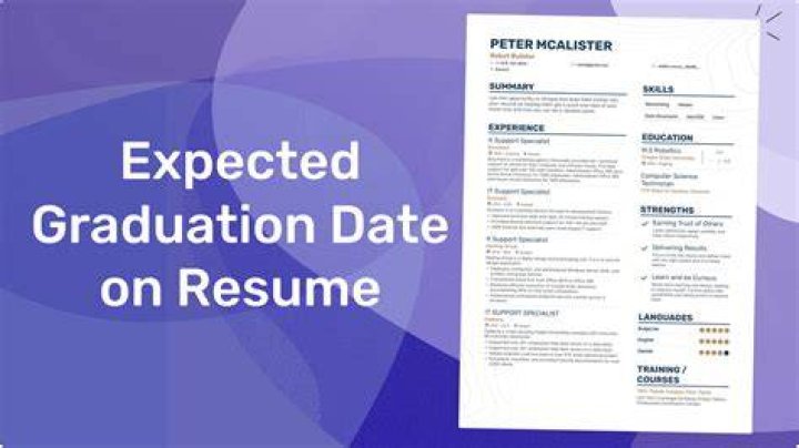 What do I put for expected graduation date?
