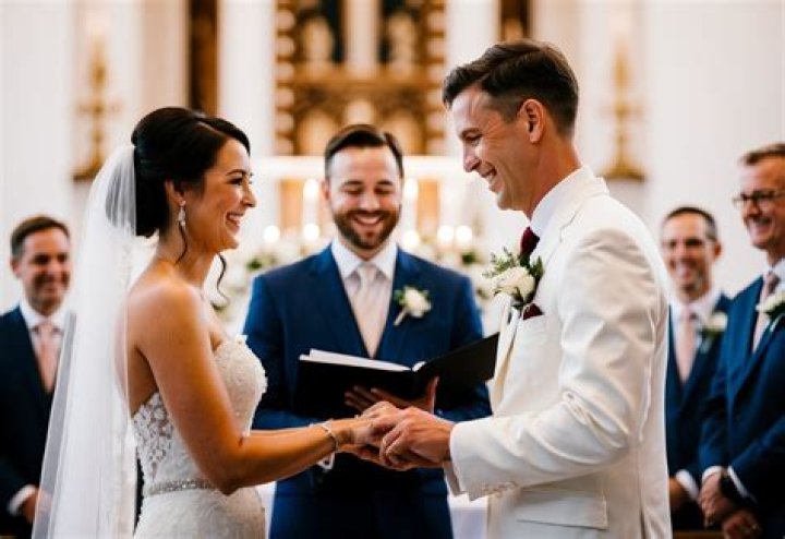 What do you say when exchanging rings?
