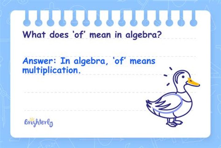 What does A and B mean in algebra?