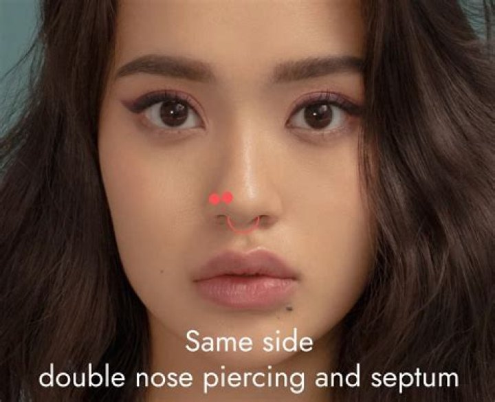 What does a double nose ring mean?