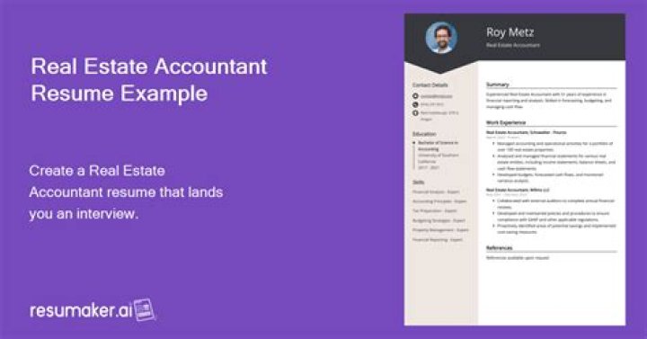 What does a real estate accountant do?