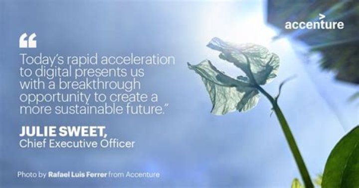 What does Accenture mean by sustainability?