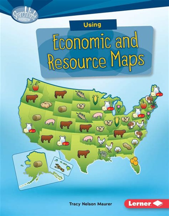 What does an economic resource map show?