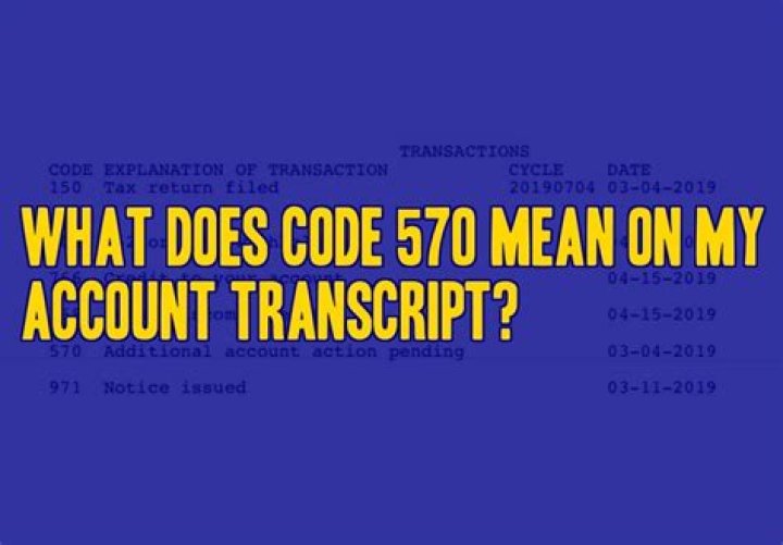 What does code 570 mean on transcript?