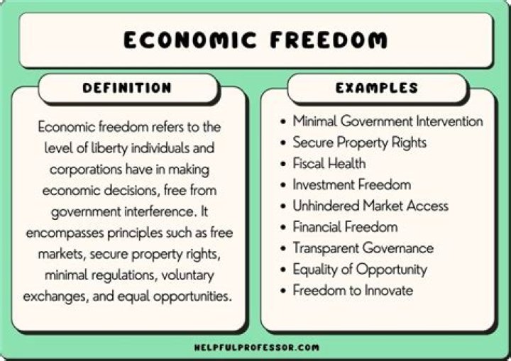 What does economic freedom allow?