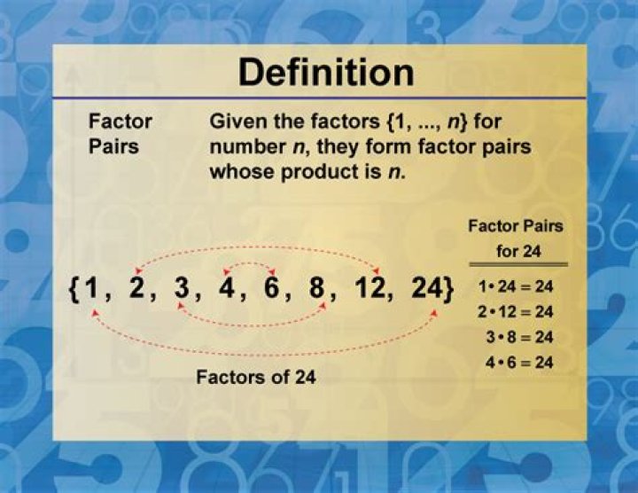 What does factor and multiple mean in math?