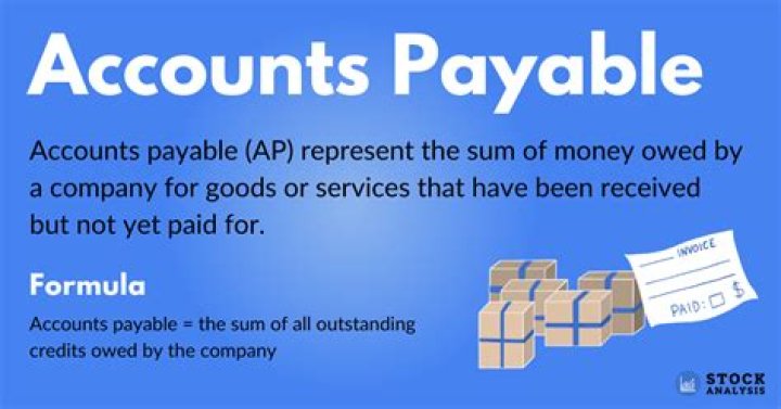 What does it mean if accounts payable is negative?